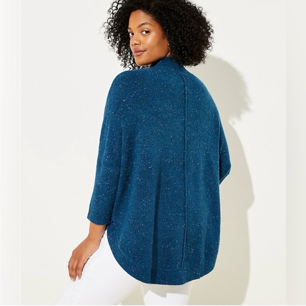 LOFT Teal Women's Poncho Sweater